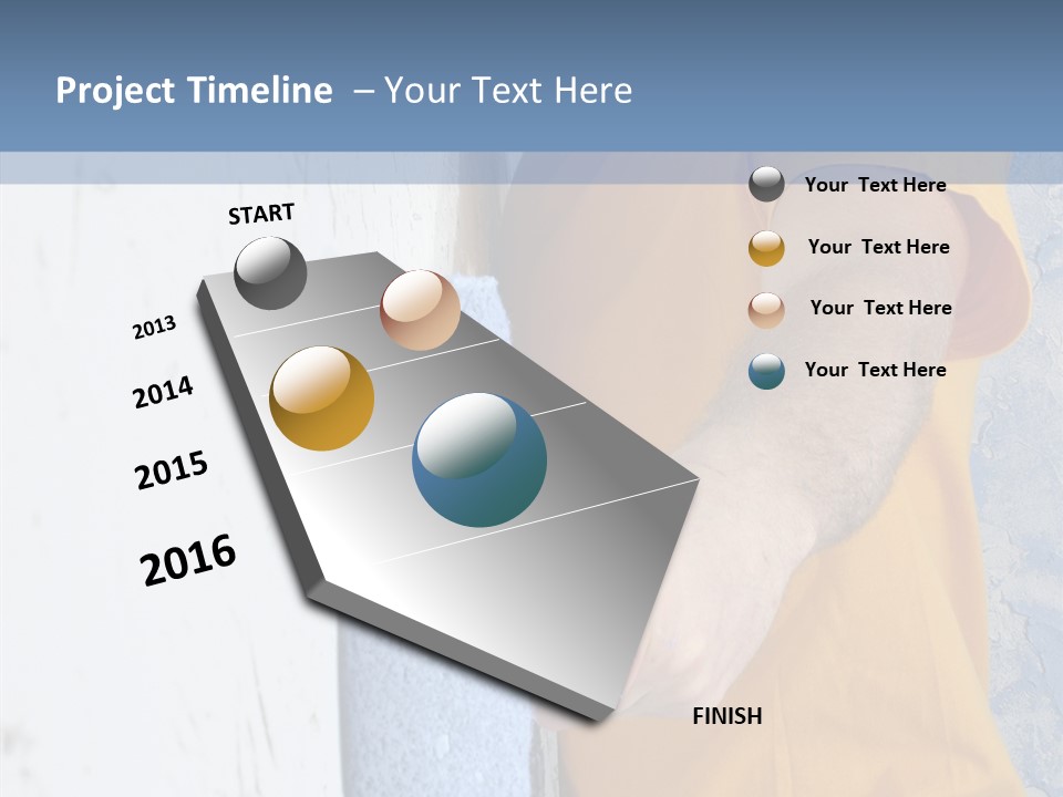 Improvement Painter Wall PowerPoint Template