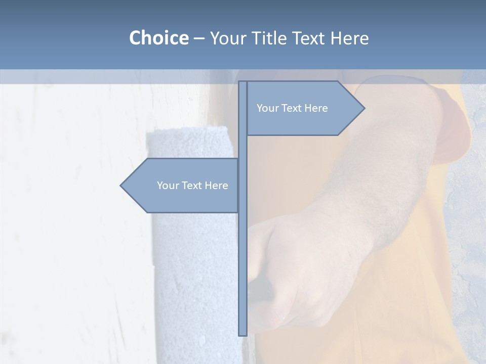 Improvement Painter Wall PowerPoint Template