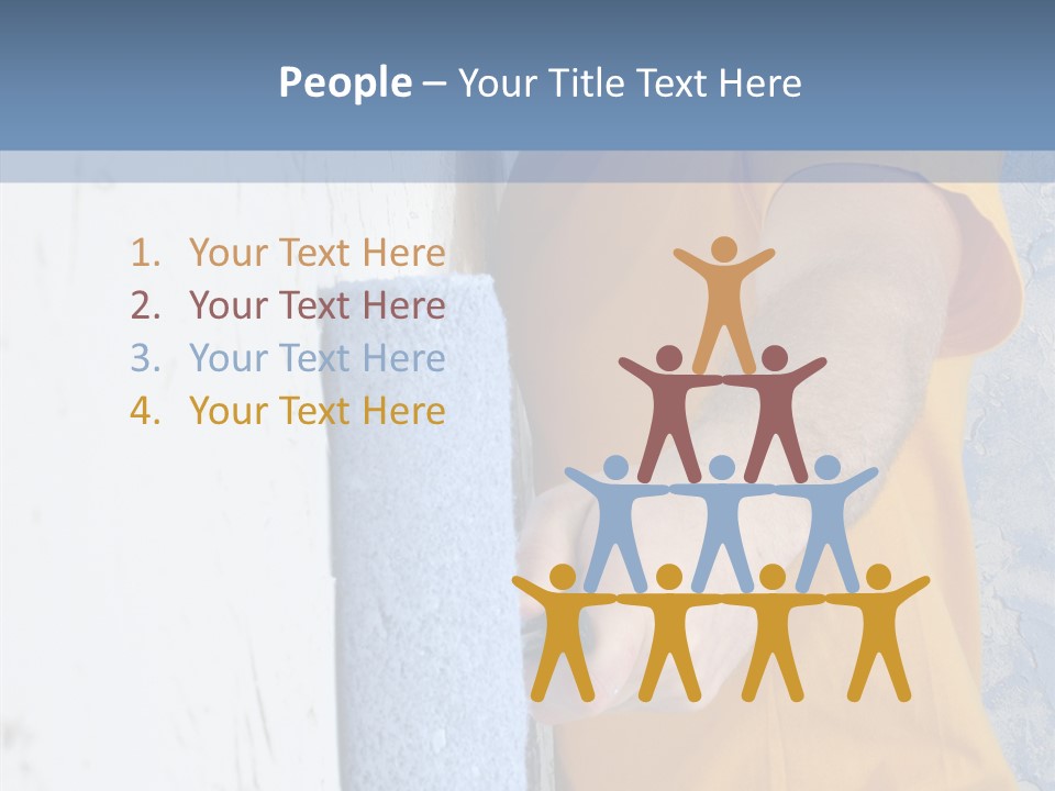 Improvement Painter Wall PowerPoint Template