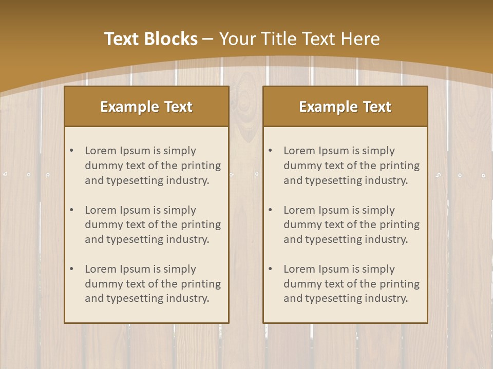 Timber Vertical Parallel PowerPoint Template
