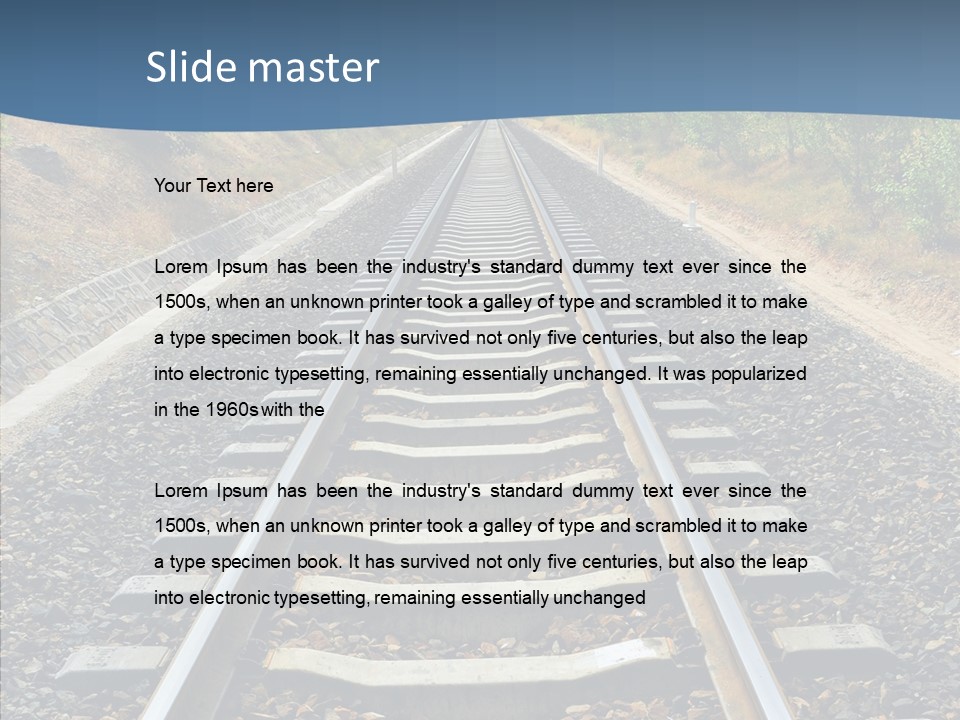 Junction Steel Lost PowerPoint Template