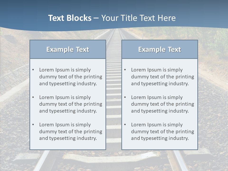 Junction Steel Lost PowerPoint Template