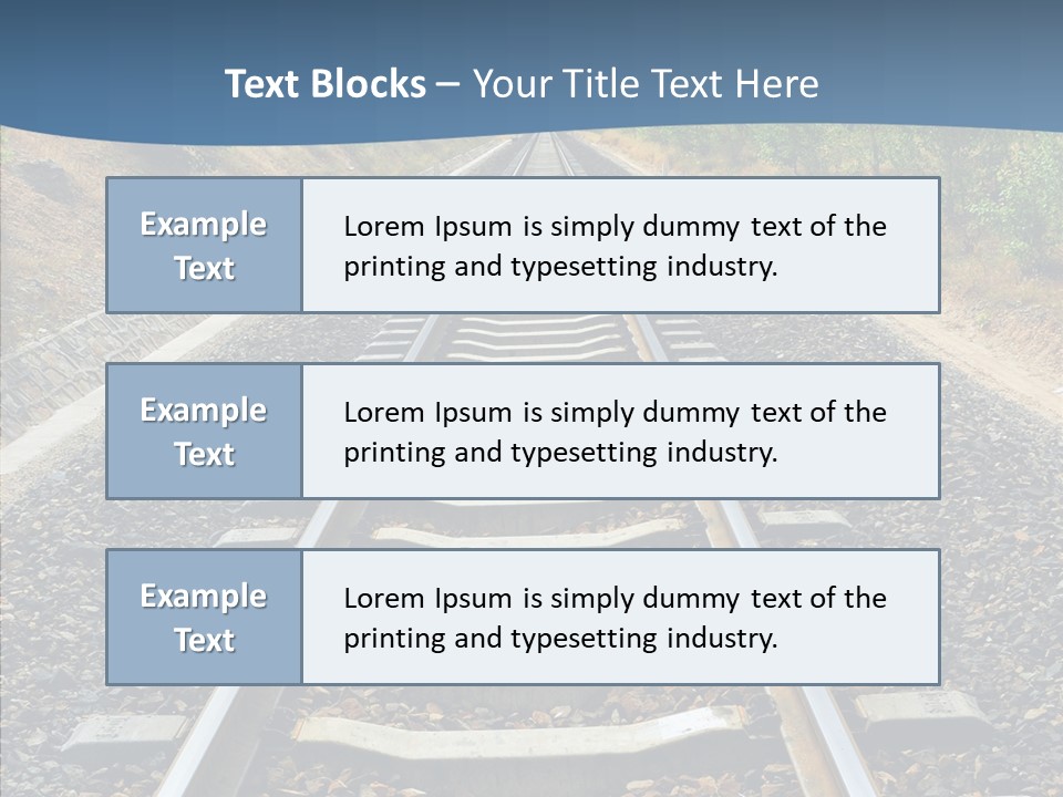 Junction Steel Lost PowerPoint Template