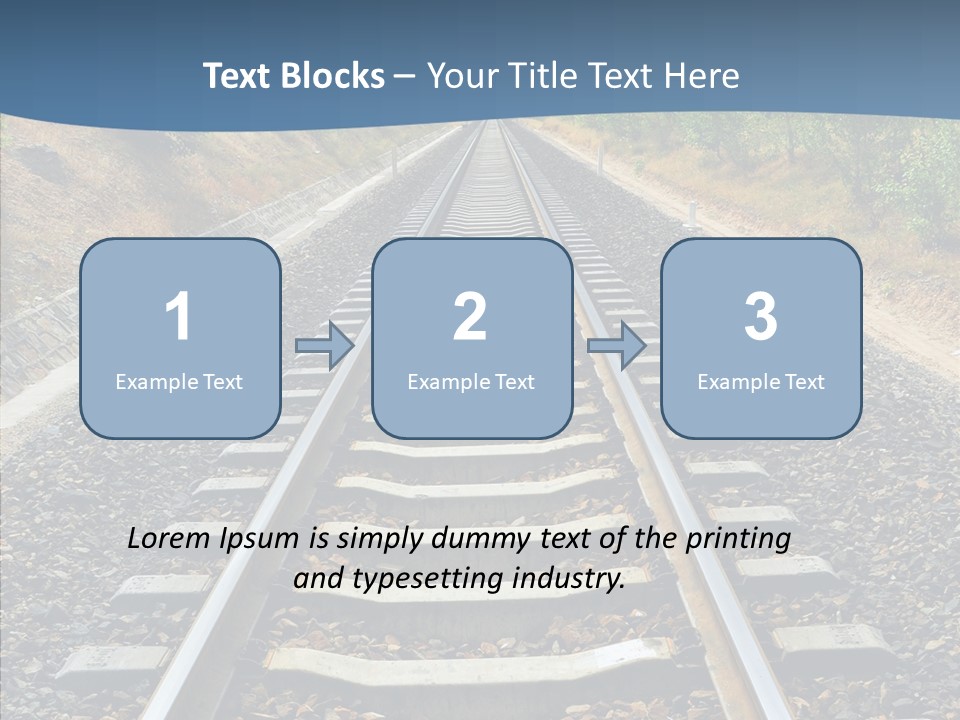 Junction Steel Lost PowerPoint Template