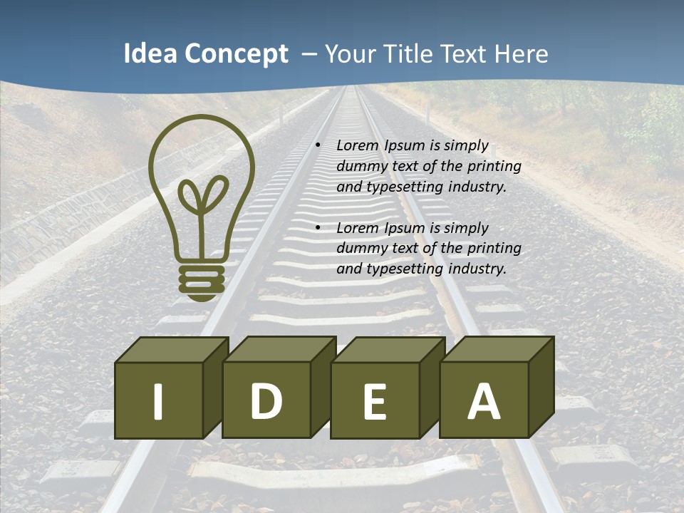 Junction Steel Lost PowerPoint Template