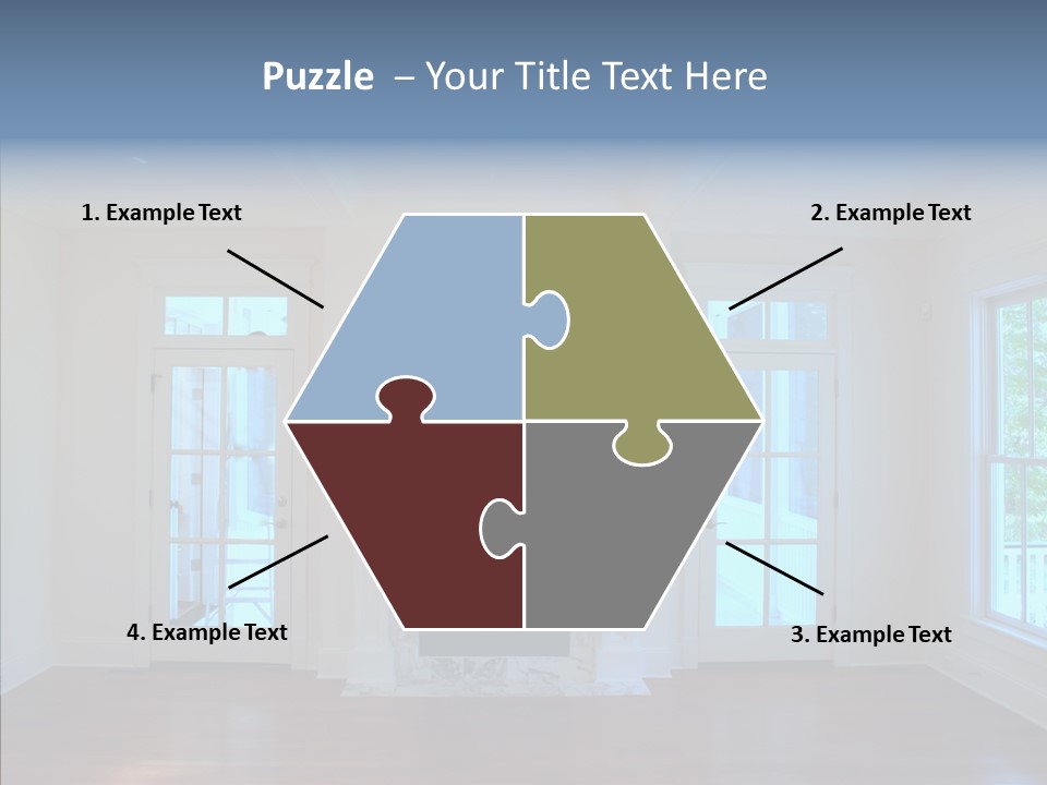 Inside Room Fireplace PowerPoint Template