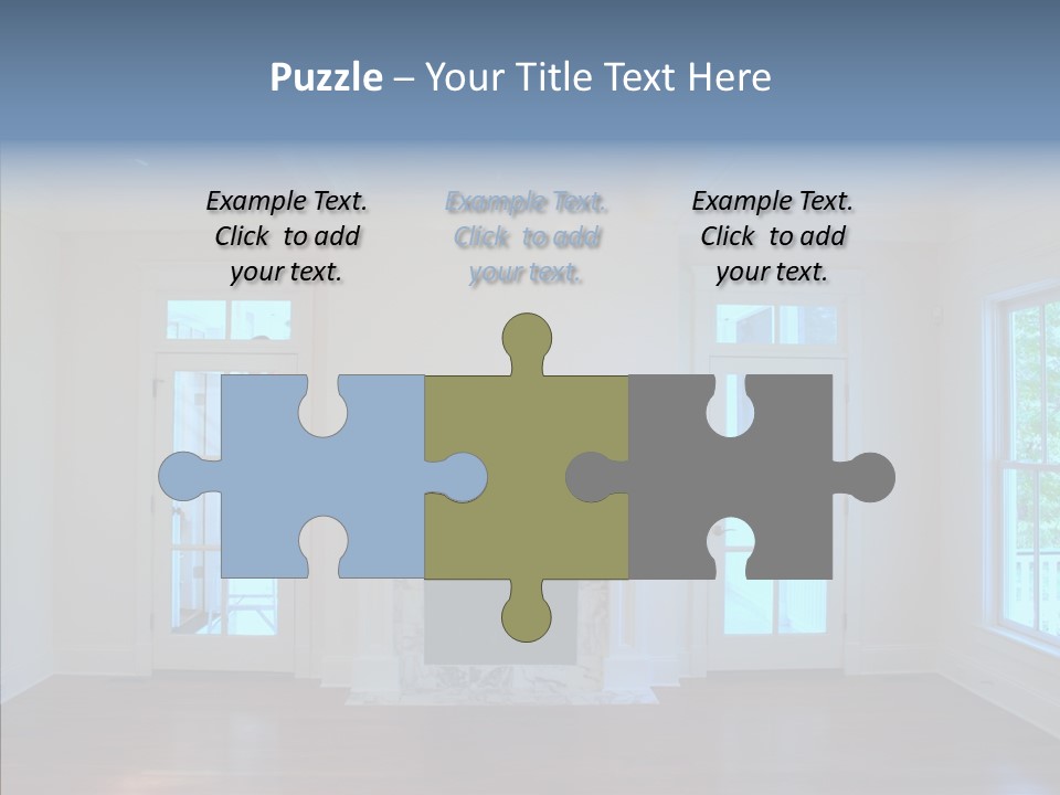 Inside Room Fireplace PowerPoint Template