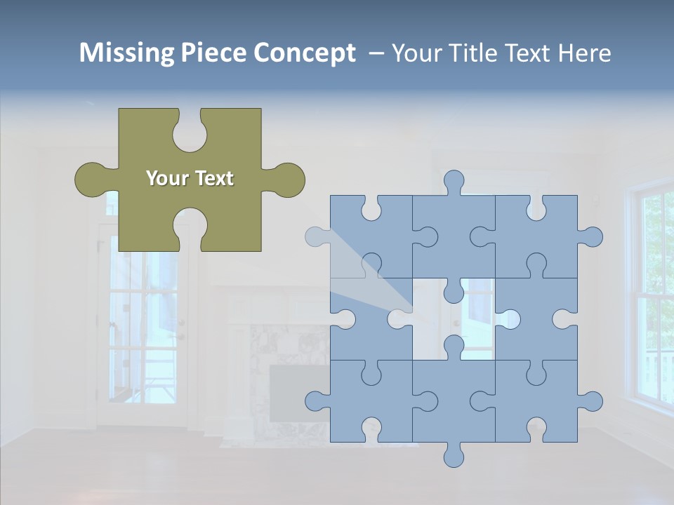 Inside Room Fireplace PowerPoint Template