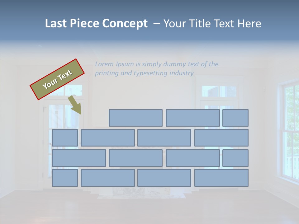 Inside Room Fireplace PowerPoint Template