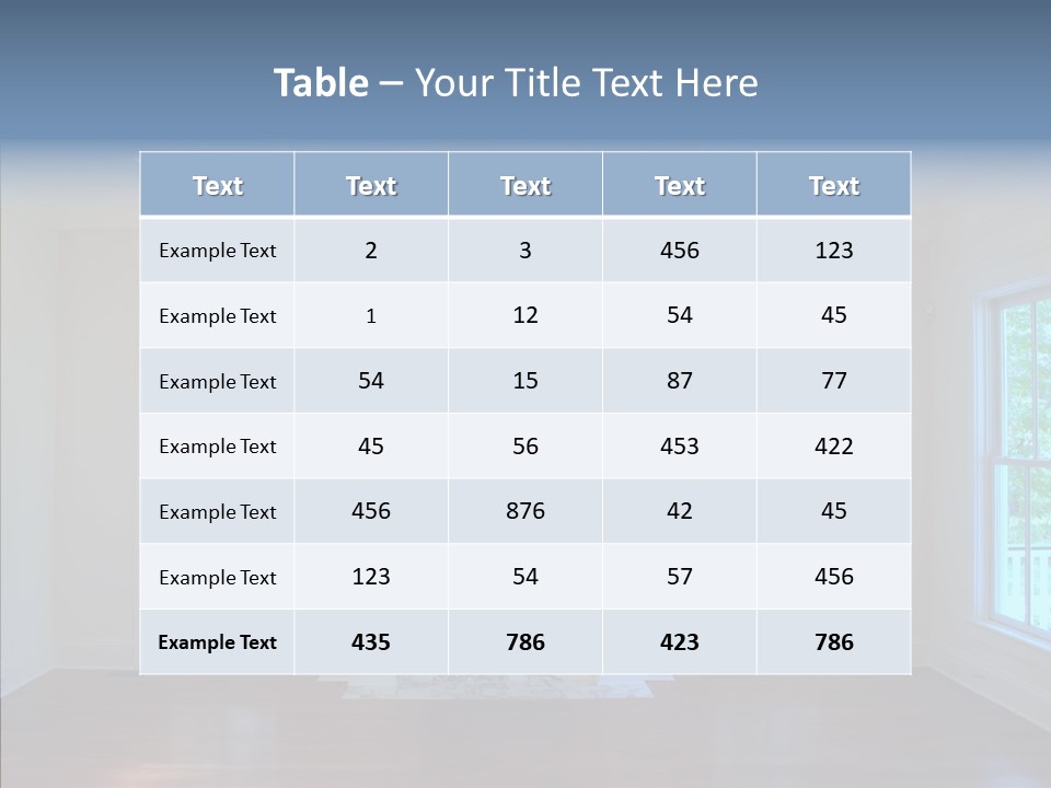 Inside Room Fireplace PowerPoint Template