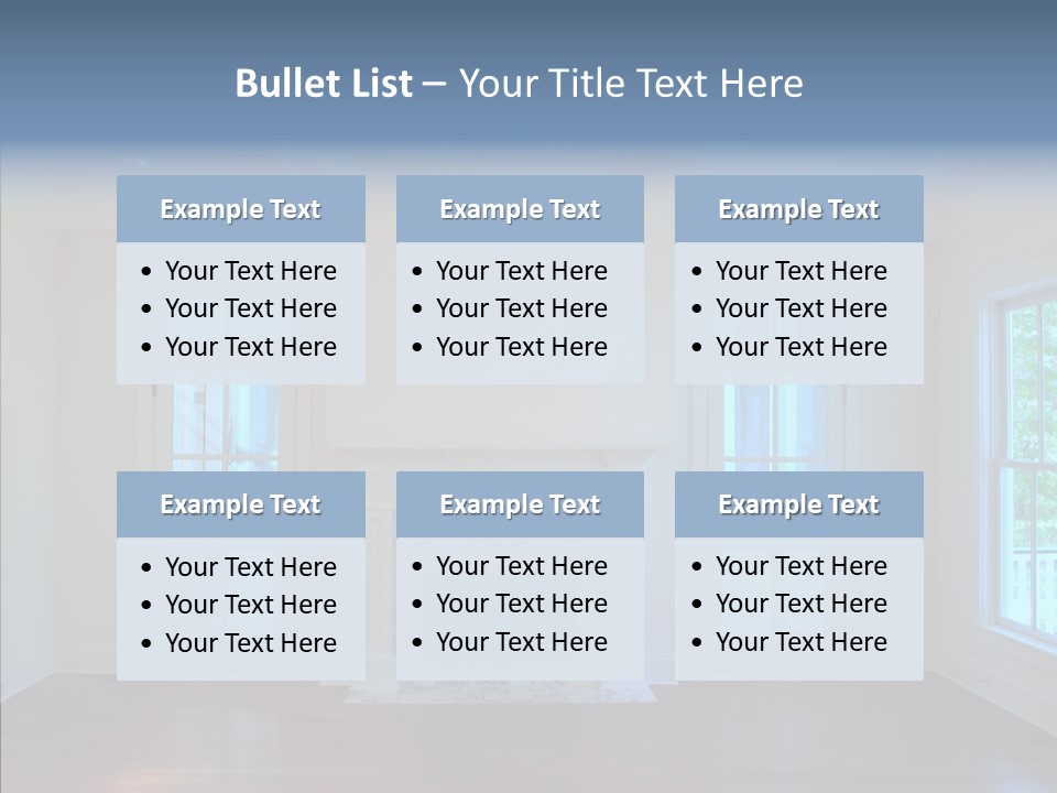 Inside Room Fireplace PowerPoint Template
