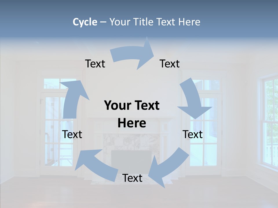 Inside Room Fireplace PowerPoint Template