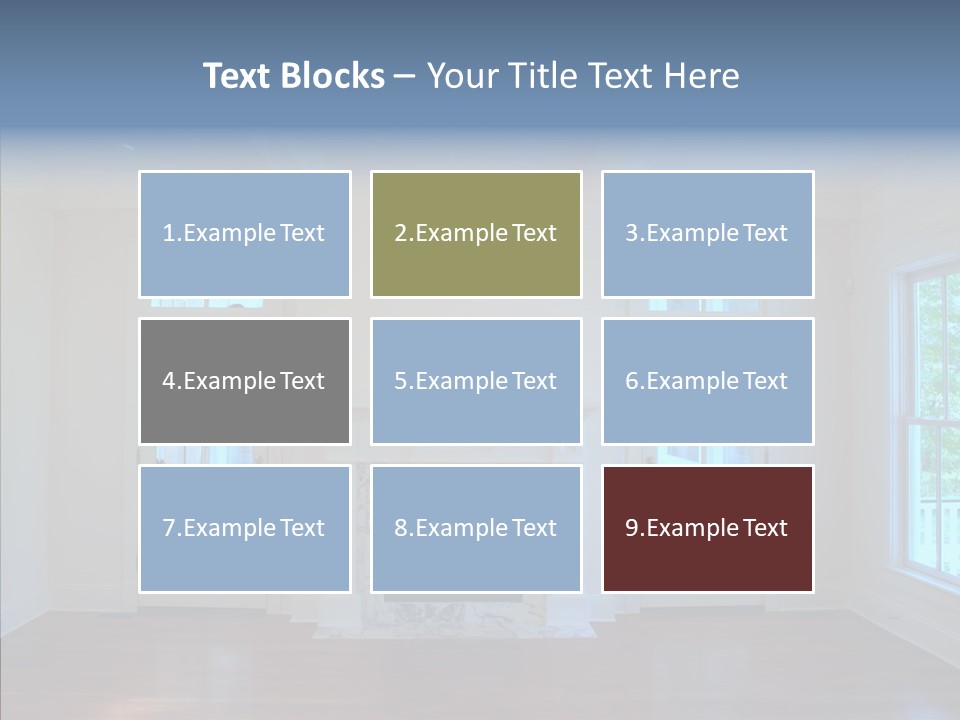 Inside Room Fireplace PowerPoint Template