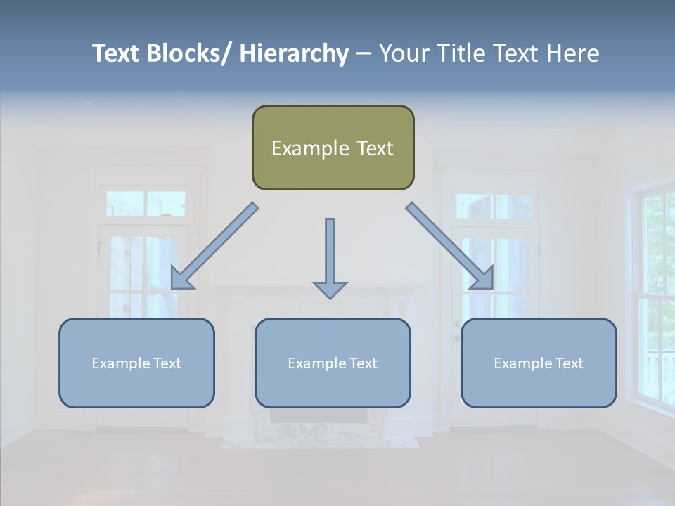 Inside Room Fireplace PowerPoint Template