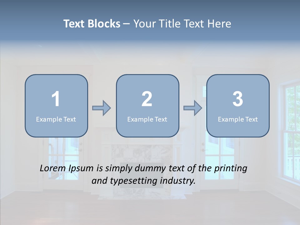 Inside Room Fireplace PowerPoint Template
