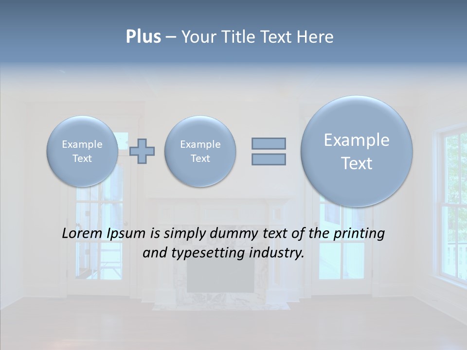 Inside Room Fireplace PowerPoint Template