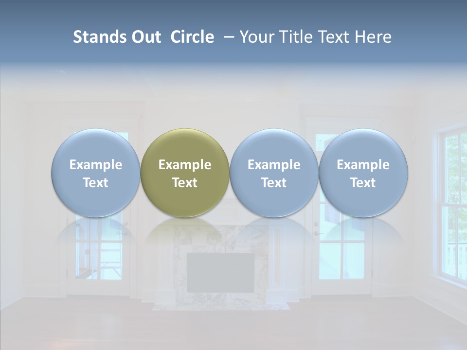 Inside Room Fireplace PowerPoint Template