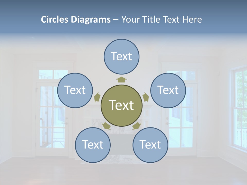 Inside Room Fireplace PowerPoint Template