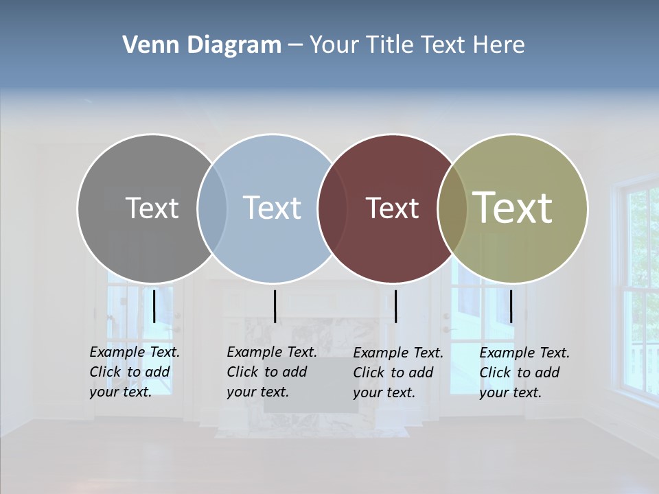 Inside Room Fireplace PowerPoint Template