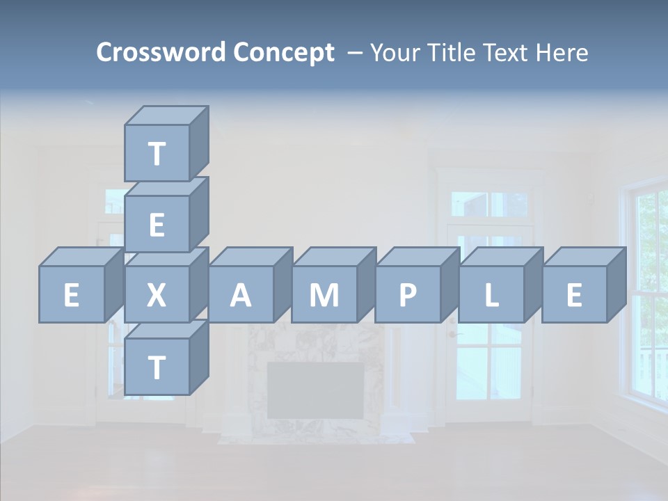 Inside Room Fireplace PowerPoint Template