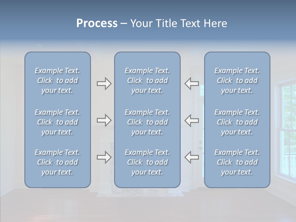 Inside Room Fireplace PowerPoint Template