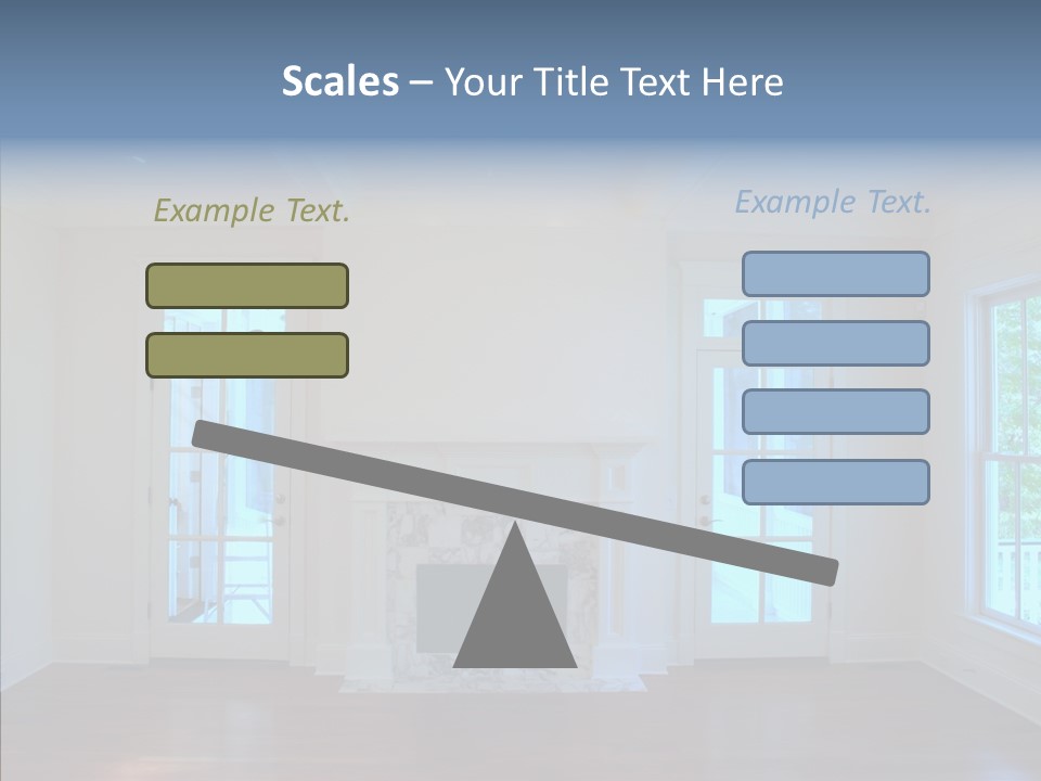 Inside Room Fireplace PowerPoint Template