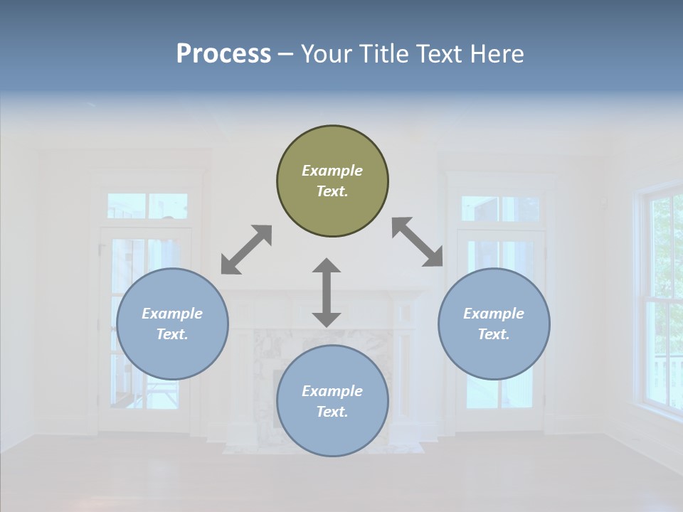 Inside Room Fireplace PowerPoint Template