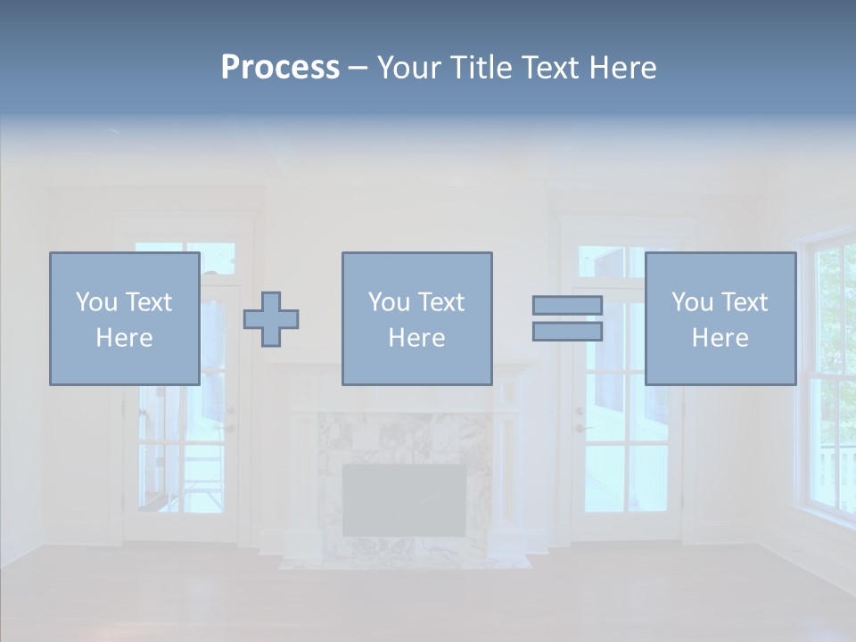Inside Room Fireplace PowerPoint Template