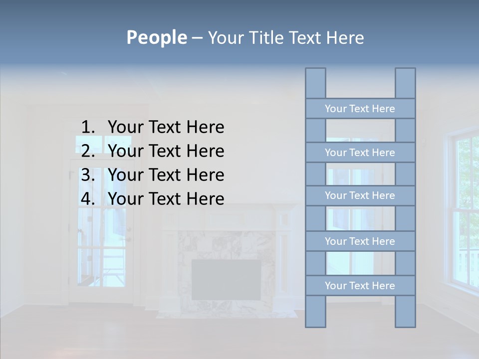 Inside Room Fireplace PowerPoint Template