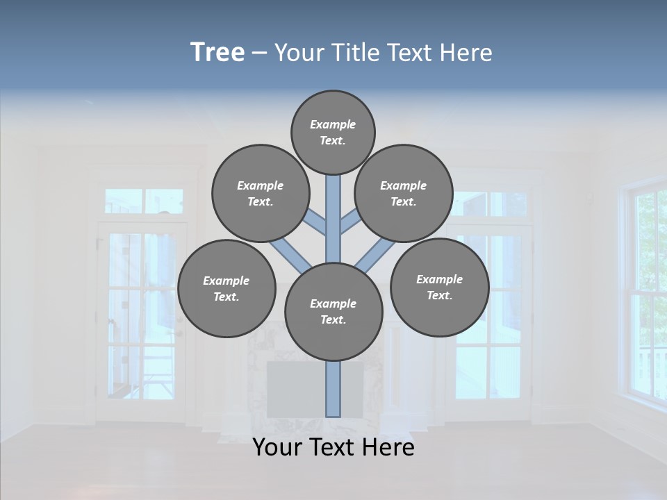 Inside Room Fireplace PowerPoint Template