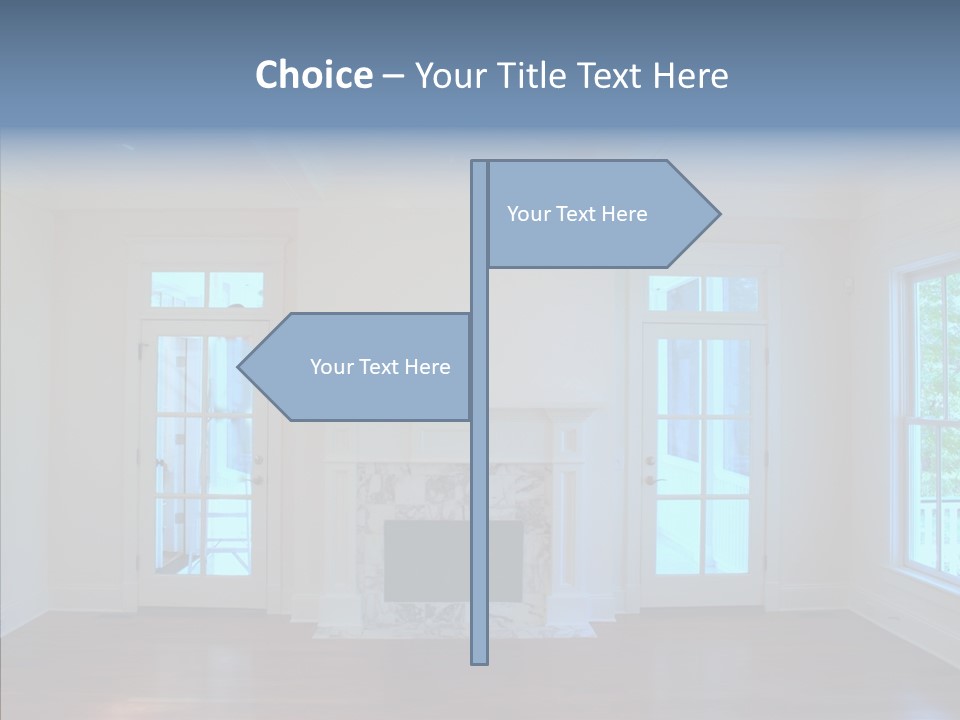 Inside Room Fireplace PowerPoint Template