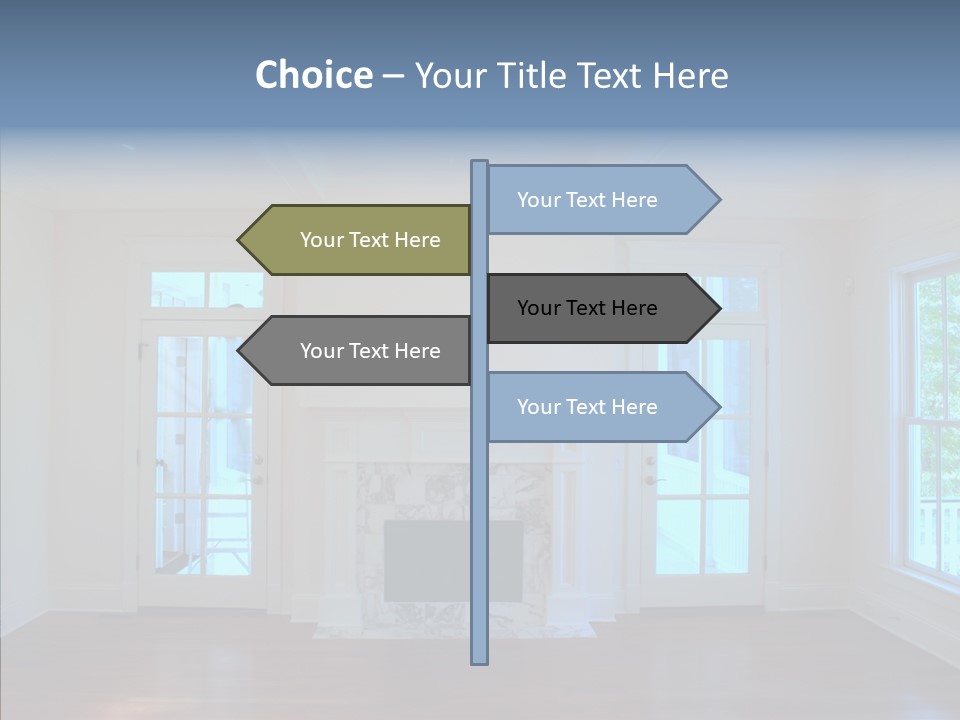 Inside Room Fireplace PowerPoint Template