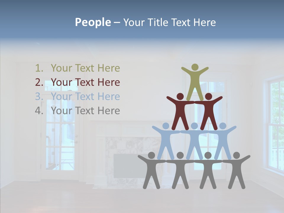 Inside Room Fireplace PowerPoint Template