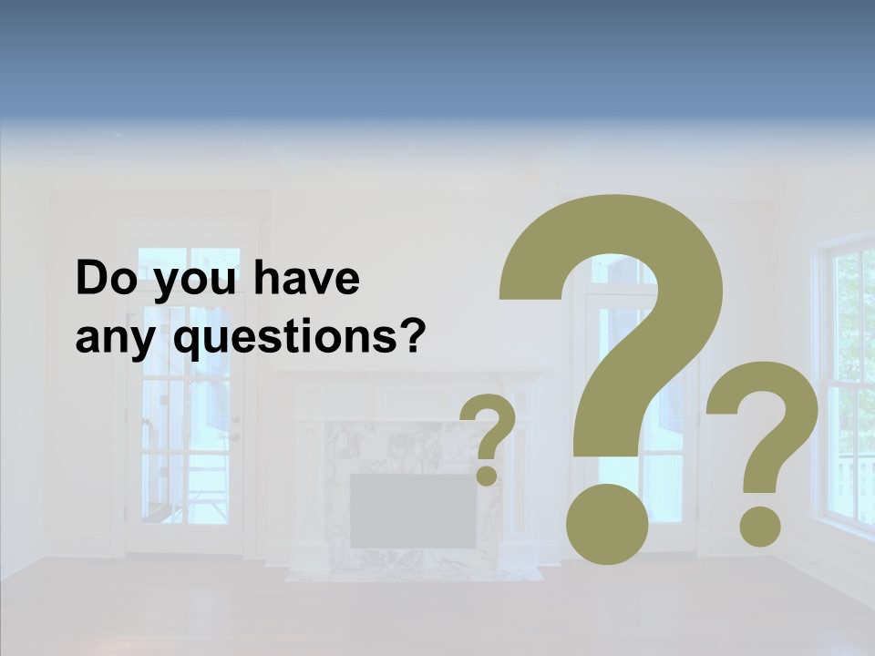 Inside Room Fireplace PowerPoint Template