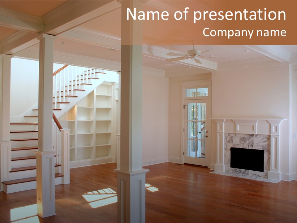 Mortgage Room Beam PowerPoint Template