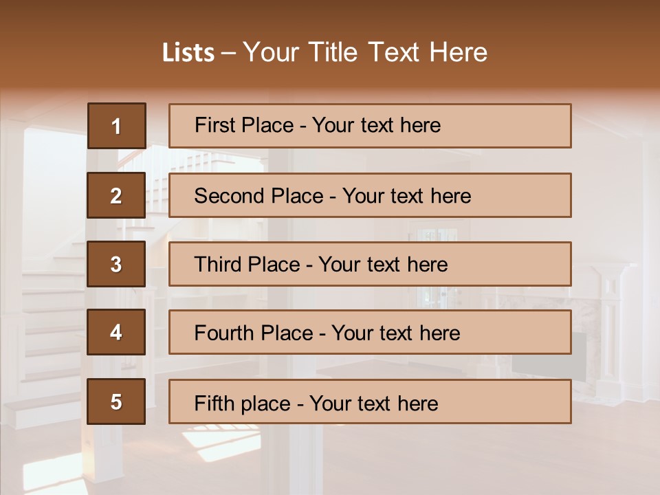 Mortgage Room Beam PowerPoint Template