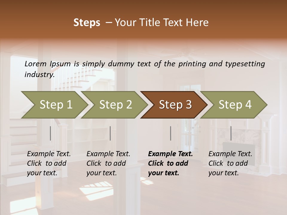 Mortgage Room Beam PowerPoint Template