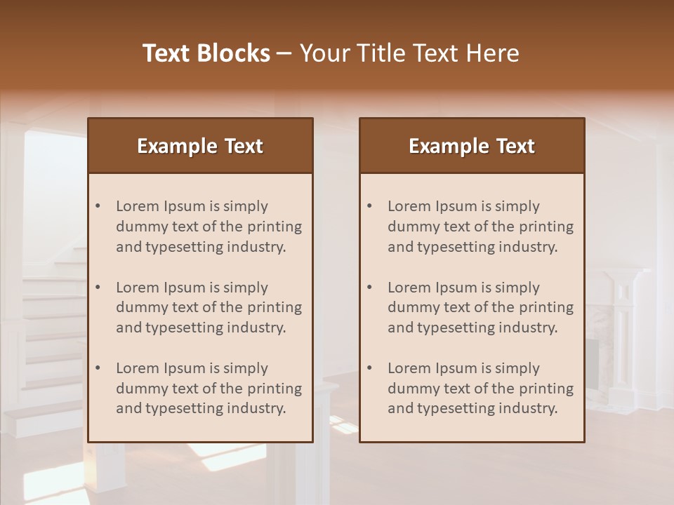 Mortgage Room Beam PowerPoint Template