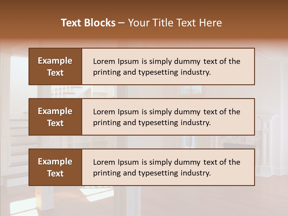 Mortgage Room Beam PowerPoint Template
