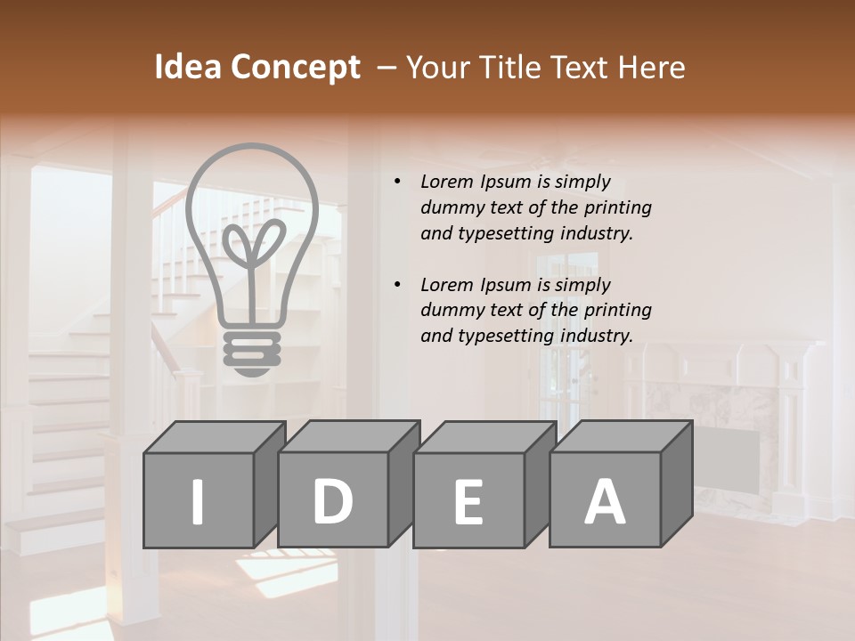 Mortgage Room Beam PowerPoint Template