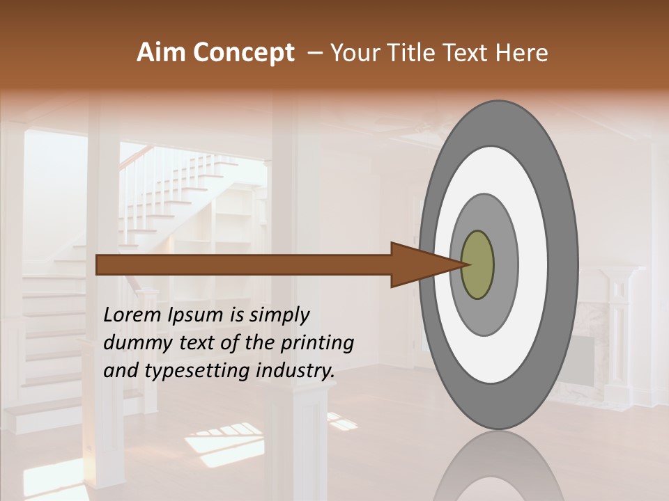 Mortgage Room Beam PowerPoint Template