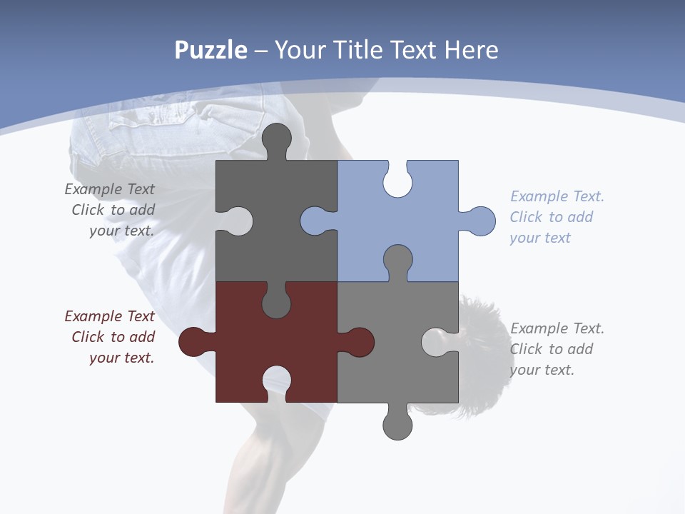 Fitness Exercise Break Dance PowerPoint Template