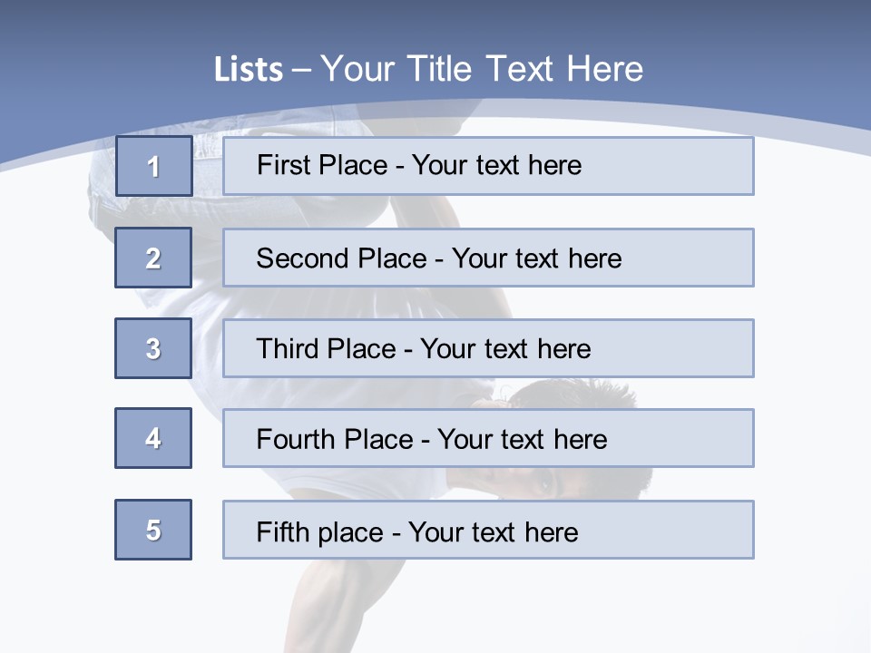 Fitness Exercise Break Dance PowerPoint Template