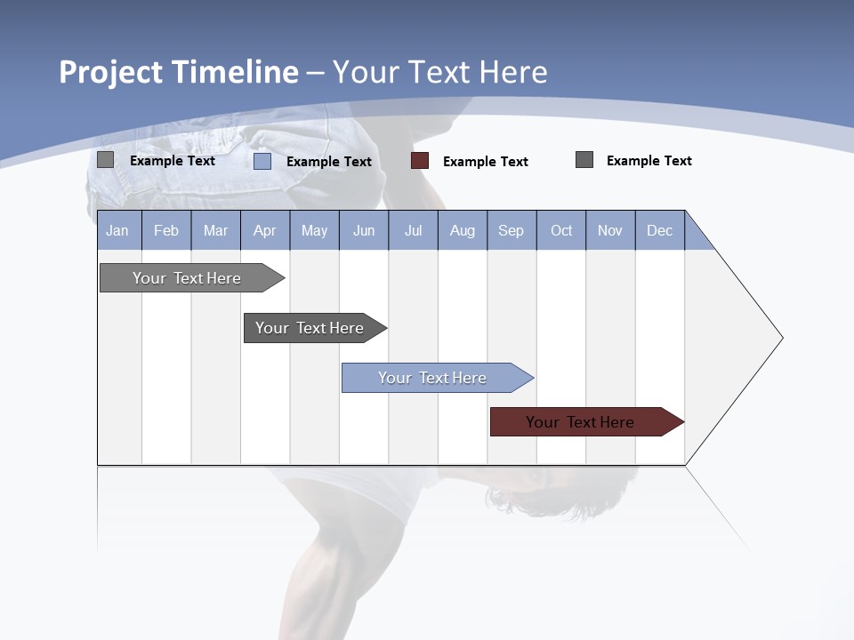 Fitness Exercise Break Dance PowerPoint Template