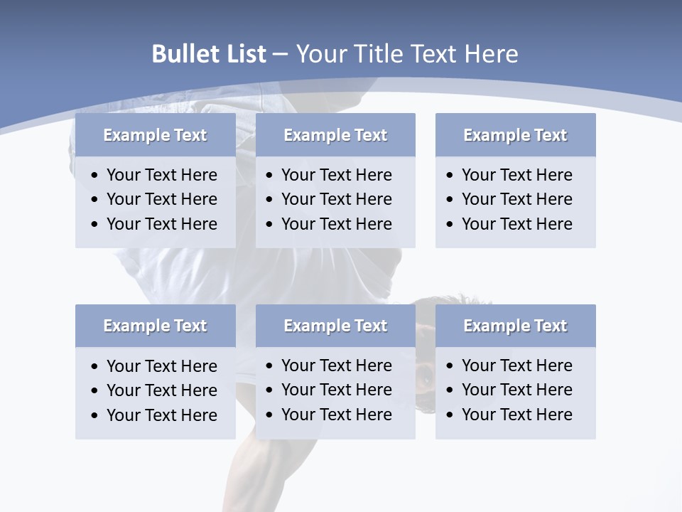 Fitness Exercise Break Dance PowerPoint Template