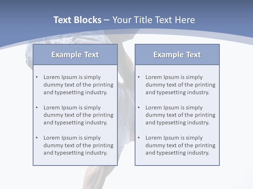 Fitness Exercise Break Dance PowerPoint Template