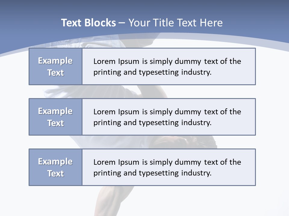 Fitness Exercise Break Dance PowerPoint Template