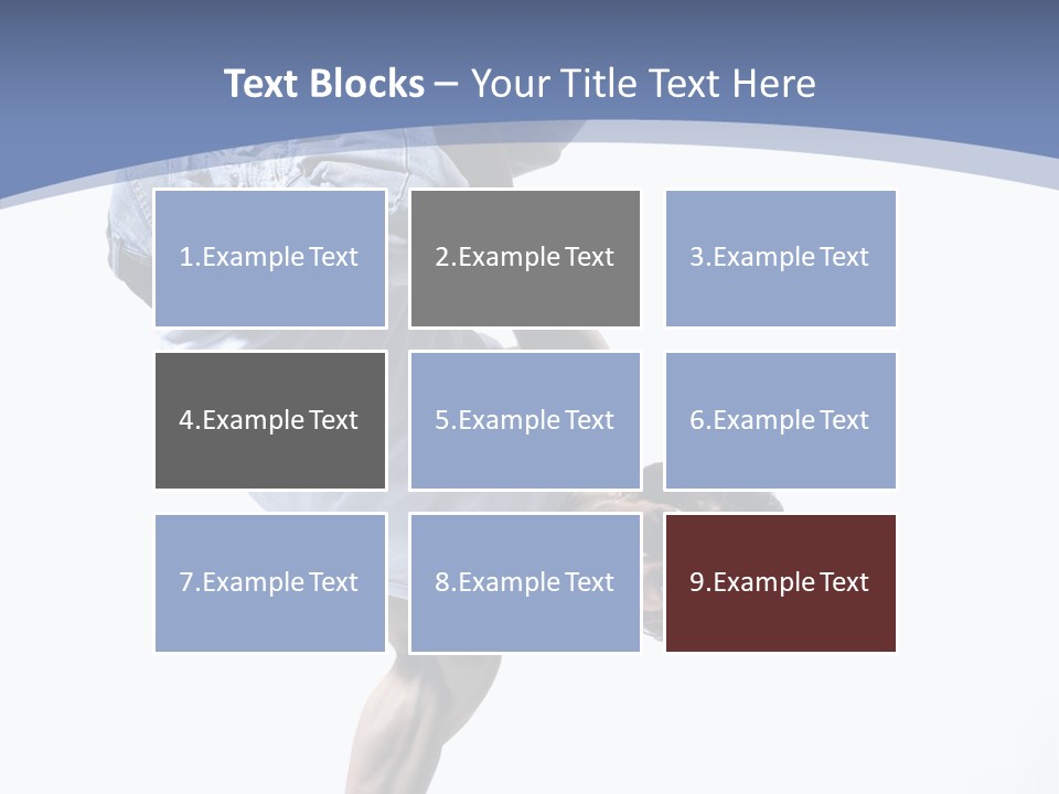 Fitness Exercise Break Dance PowerPoint Template