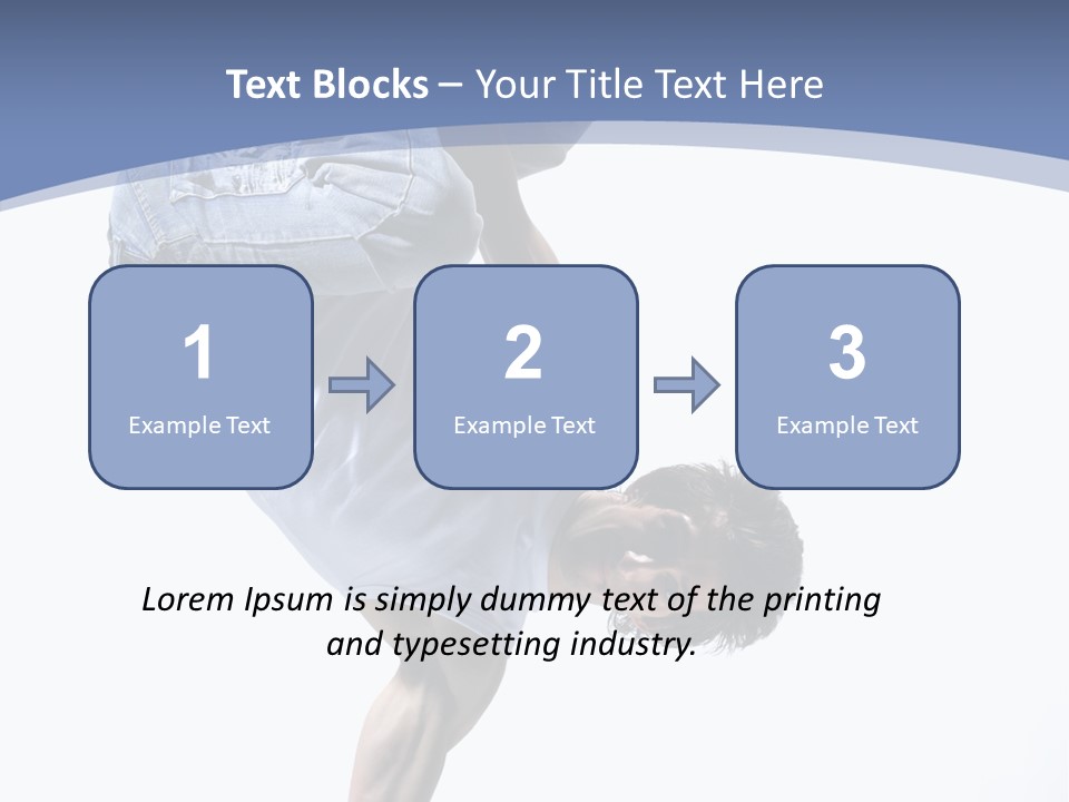 Fitness Exercise Break Dance PowerPoint Template