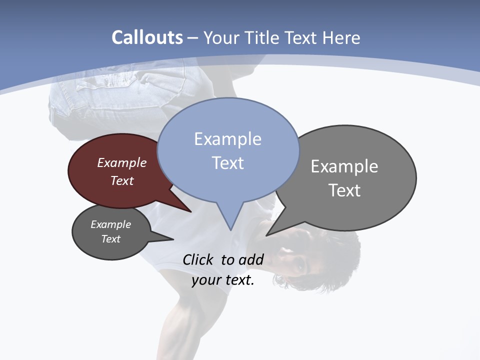 Fitness Exercise Break Dance PowerPoint Template